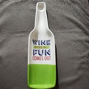 Appetizer Tray in Wine Bottle Shape- by Slant